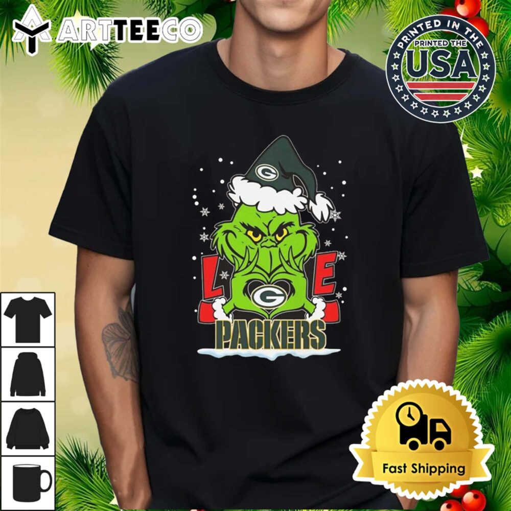 The Grinch Love Green Bay Packers T Shirt 1