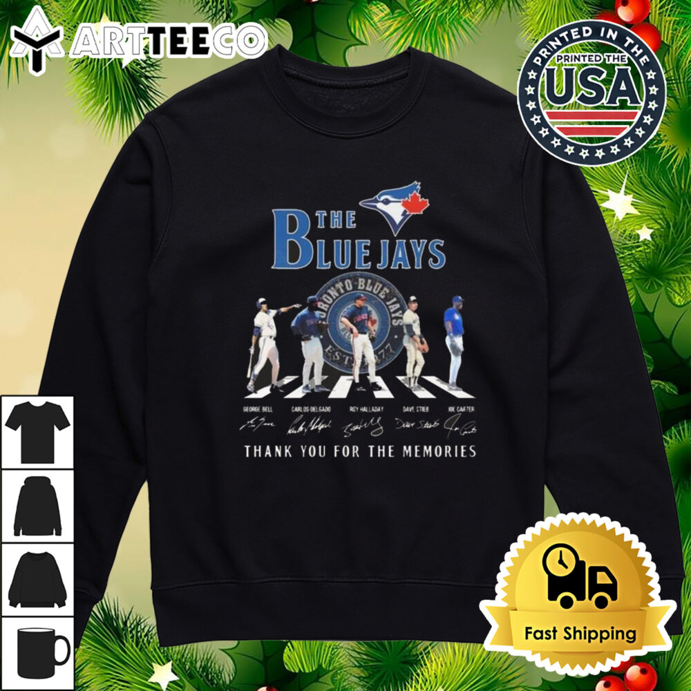 Toronto Blue Jays 47th Thank You For The Memories Walking Signatures Shirt 4