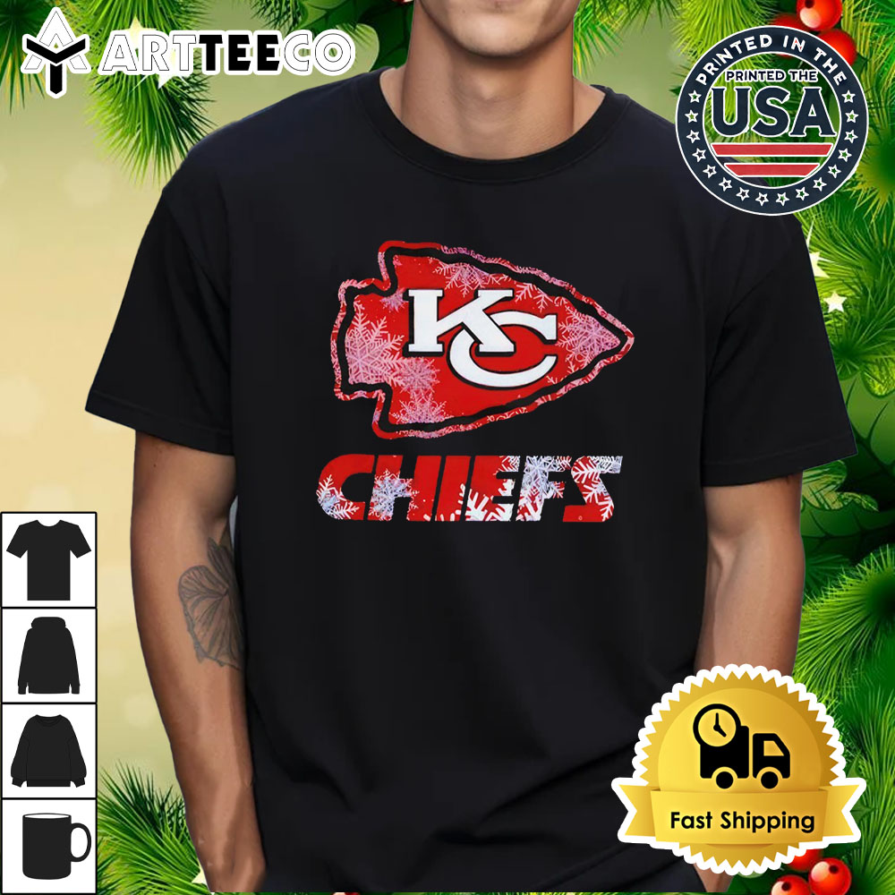 Wolf Kansas City Chiefs Merry Christmas 2024 T Shirt 1