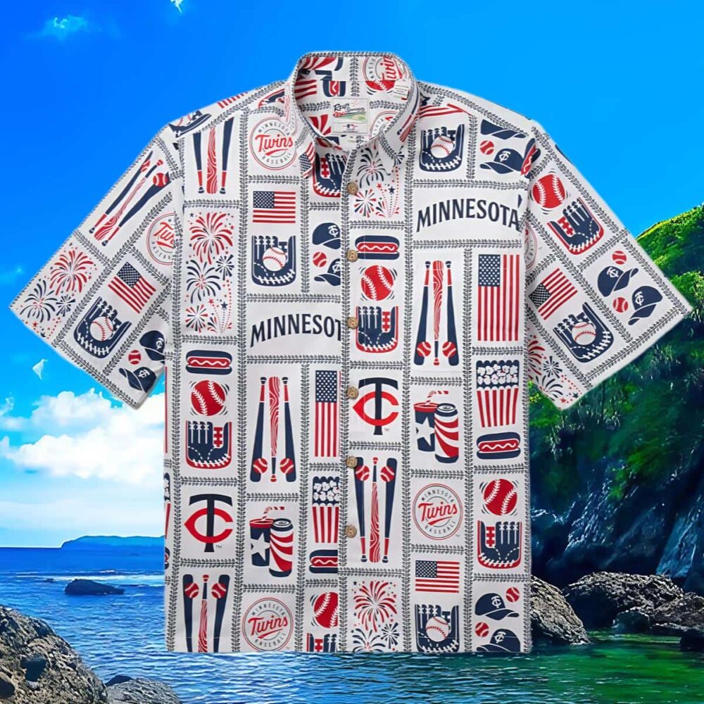 Americana Reyn Spooner Minnesota Twins Hawaiian Shirt MLB Aloha Shirt Gift For Fans 3