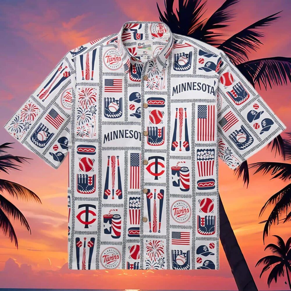 Americana Reyn Spooner Minnesota Twins Hawaiian Shirt MLB Aloha Shirt Gift For Fans 4