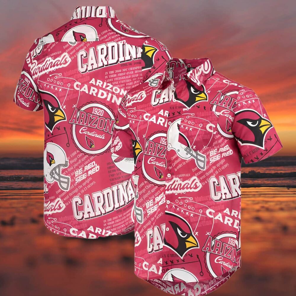 Arizona Cardinals Hawaiian Shirt Button up Shirt NFL Gifts For Fans 3