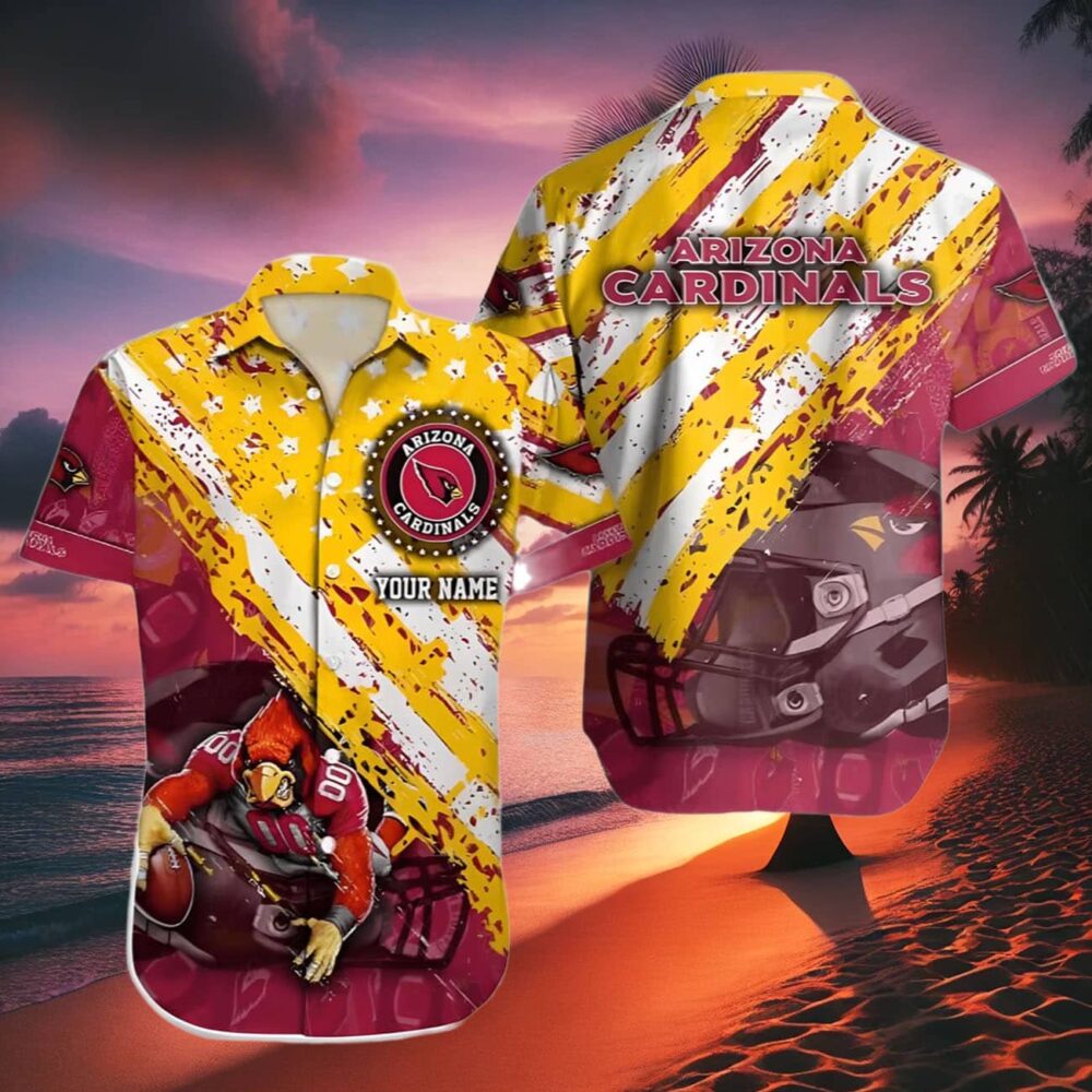 Arizona Cardinals Hawaiian Shirt Custom Name NFL Gifts For Fans 2