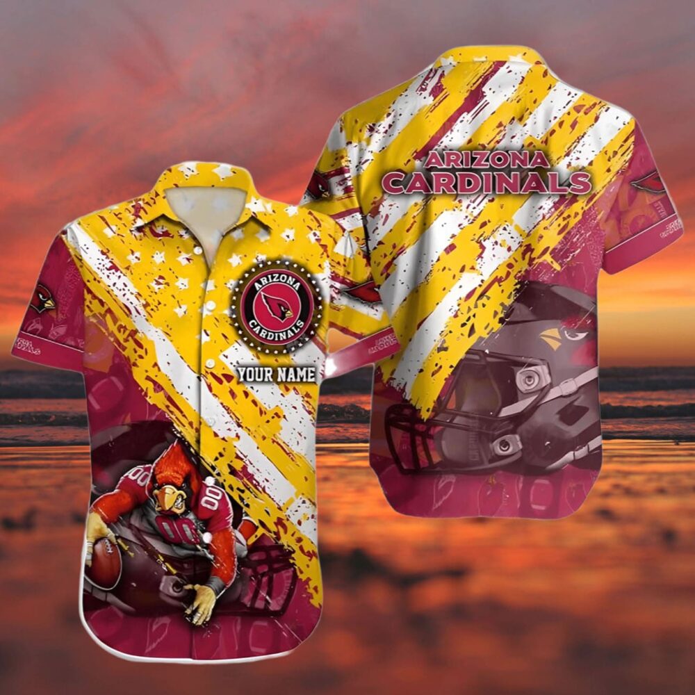 Arizona Cardinals Hawaiian Shirt Custom Name NFL Gifts For Fans 3