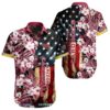 Arizona Cardinals Hawaiian Shirt Flag Flower Pattern NFL Gifts For Fans 1