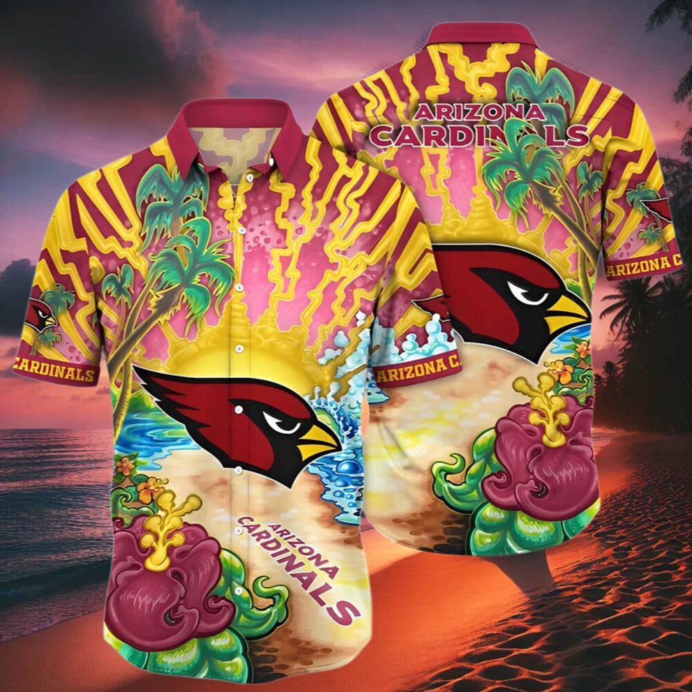 Arizona Cardinals Hawaiian Shirt Flower Hawaii Shirt For NFL Gifts For Fans 2