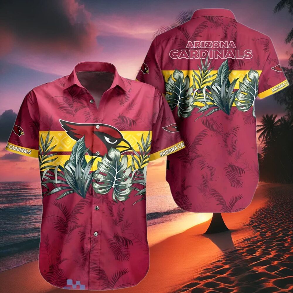 Arizona Cardinals Hawaiian Shirt Red Floral Pattern NFL Gifts For Fans 2