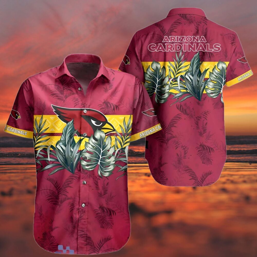 Arizona Cardinals Hawaiian Shirt Red Floral Pattern NFL Gifts For Fans 3