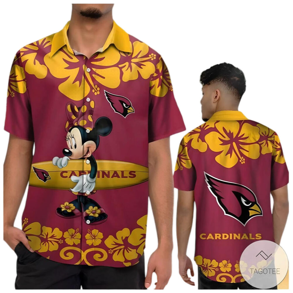 Arizona Cardinals Minnie Mouse Hawaiian Shirt NFL Gifts For Fans 1