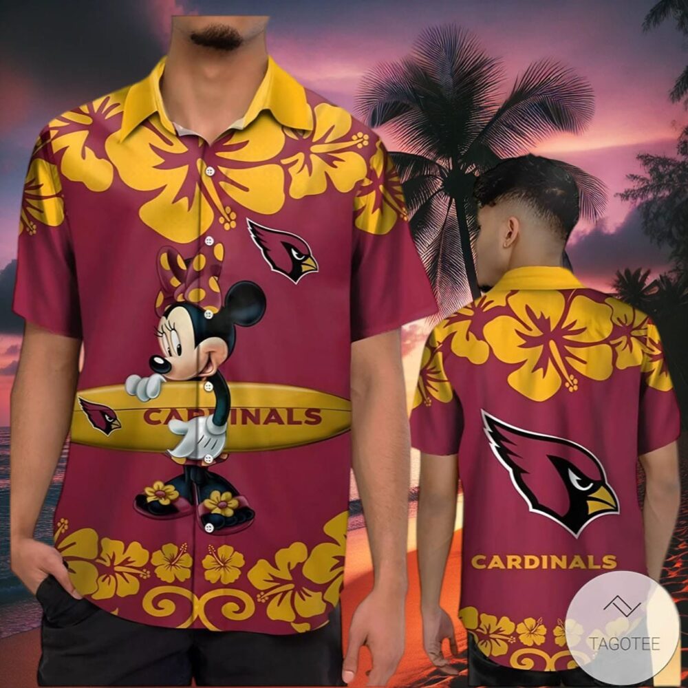 Arizona Cardinals Minnie Mouse Hawaiian Shirt NFL Gifts For Fans 2