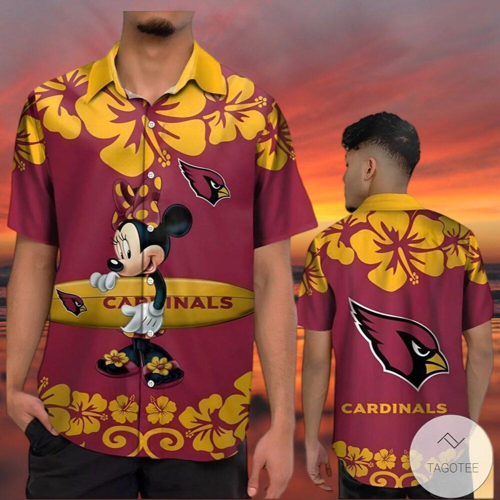 Arizona Cardinals Minnie Mouse Hawaiian Shirt NFL Gifts For Fans 3