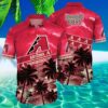 Arizona Diamondbacks Hawaiian Shirt Red Palm Tree Pattern MLB Aloha Shirt Gift For Fans 2