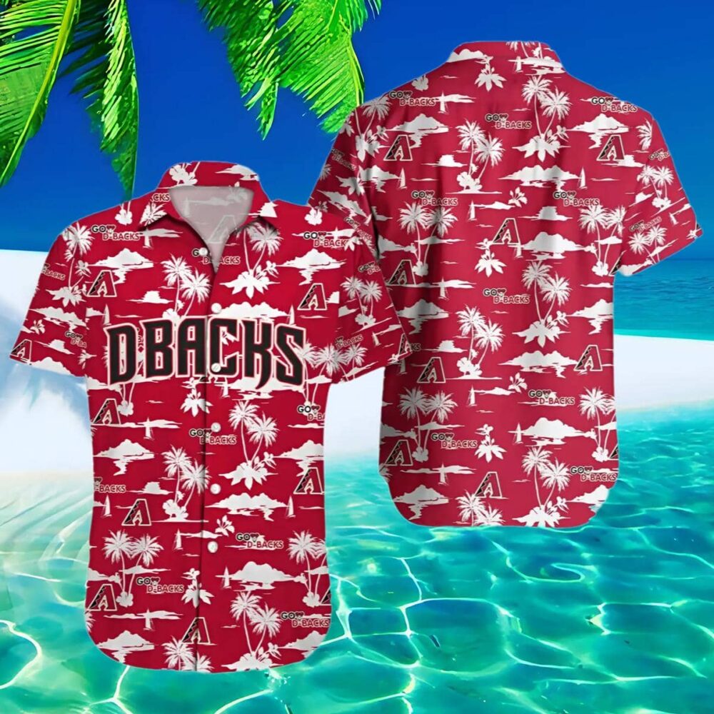 Arizona Diamondbacks Hawaiian Shirt Red Sand Dunes MLB Aloha Shirt Gift For Fans 2