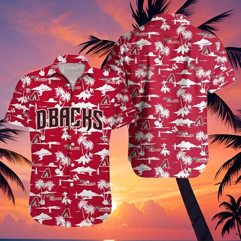 Arizona Diamondbacks Hawaiian Shirt Red Sand Dunes MLB Aloha Shirt Gift For Fans 4