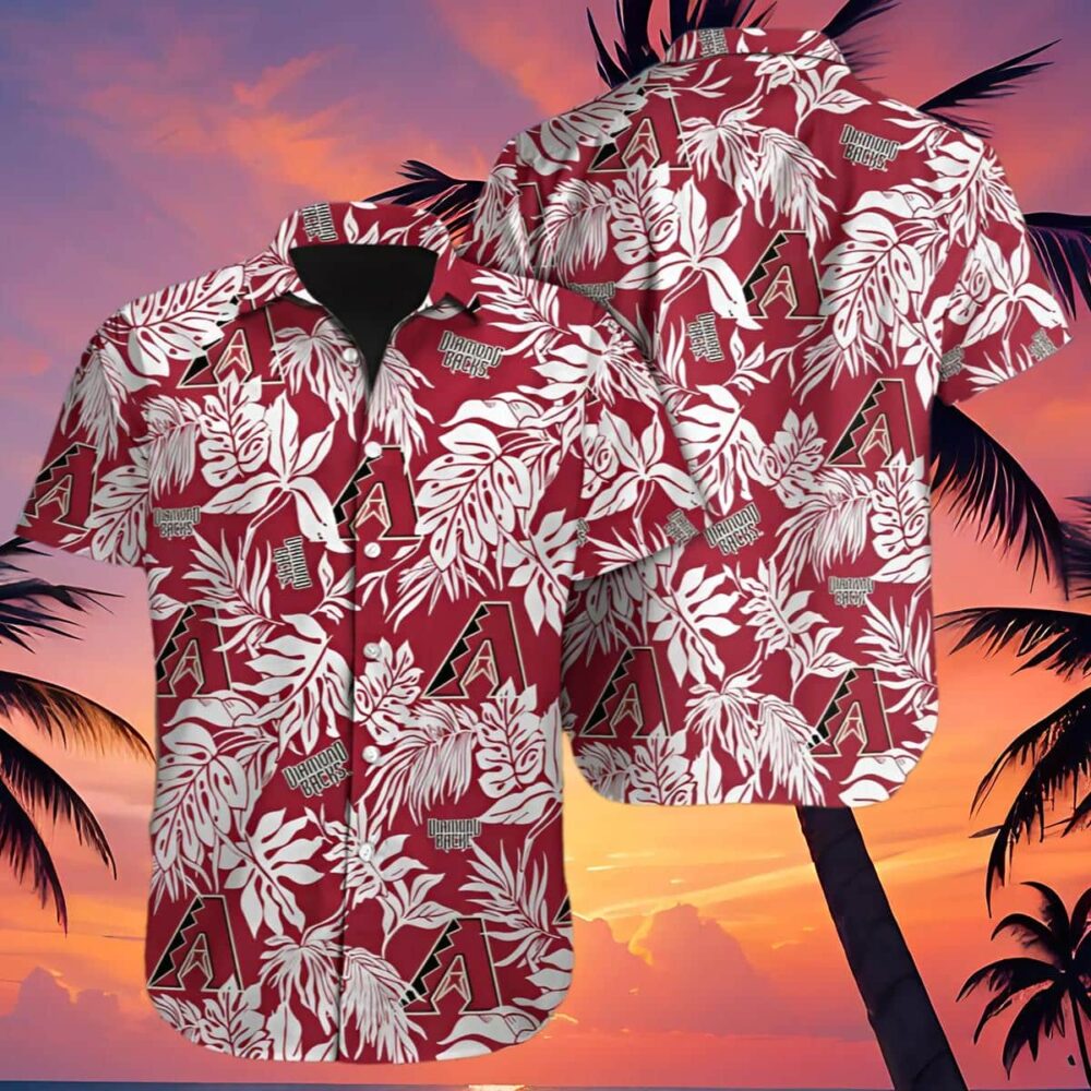 Arizona Diamondbacks Hawaiian Shirt Sunlit Horizon MLB Aloha Shirt Gift For Fans 4