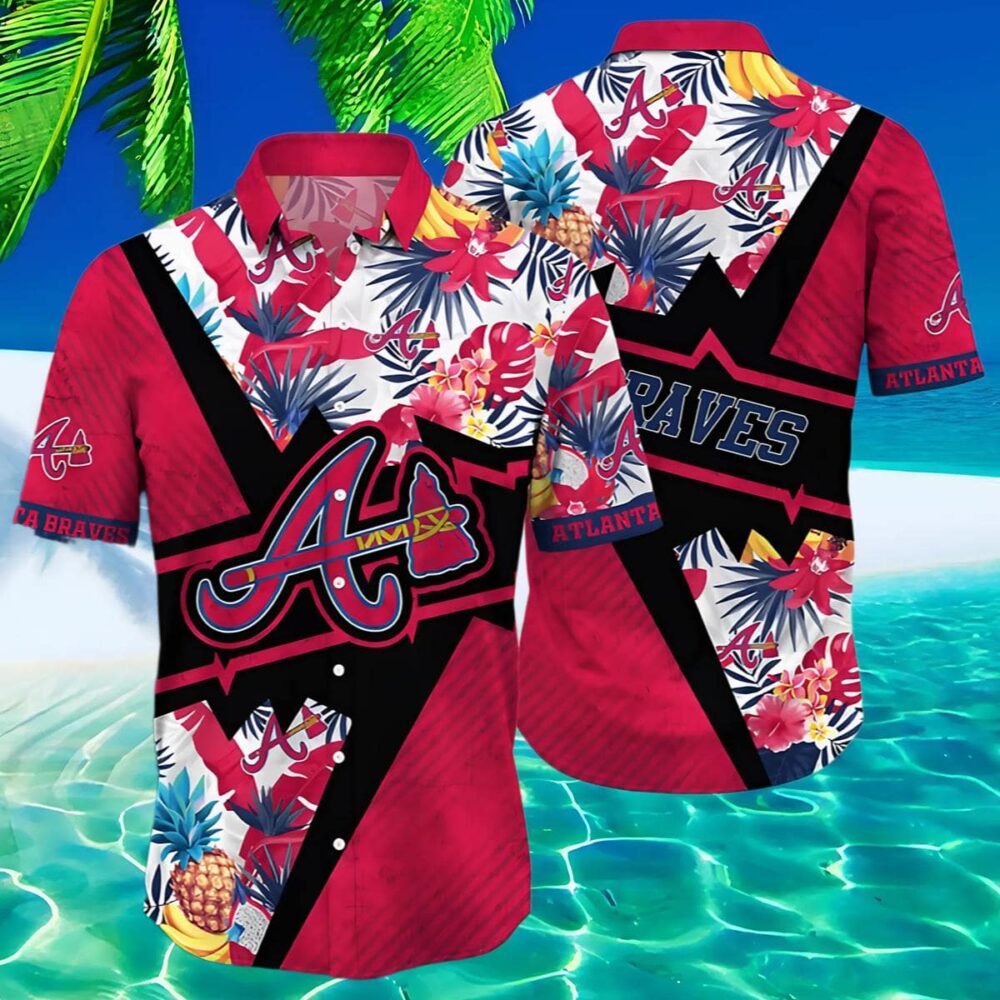 Atlanta Braves Pineapple Rush Hawaiian Shirt MLB Aloha Shirt Gift For Fans 2