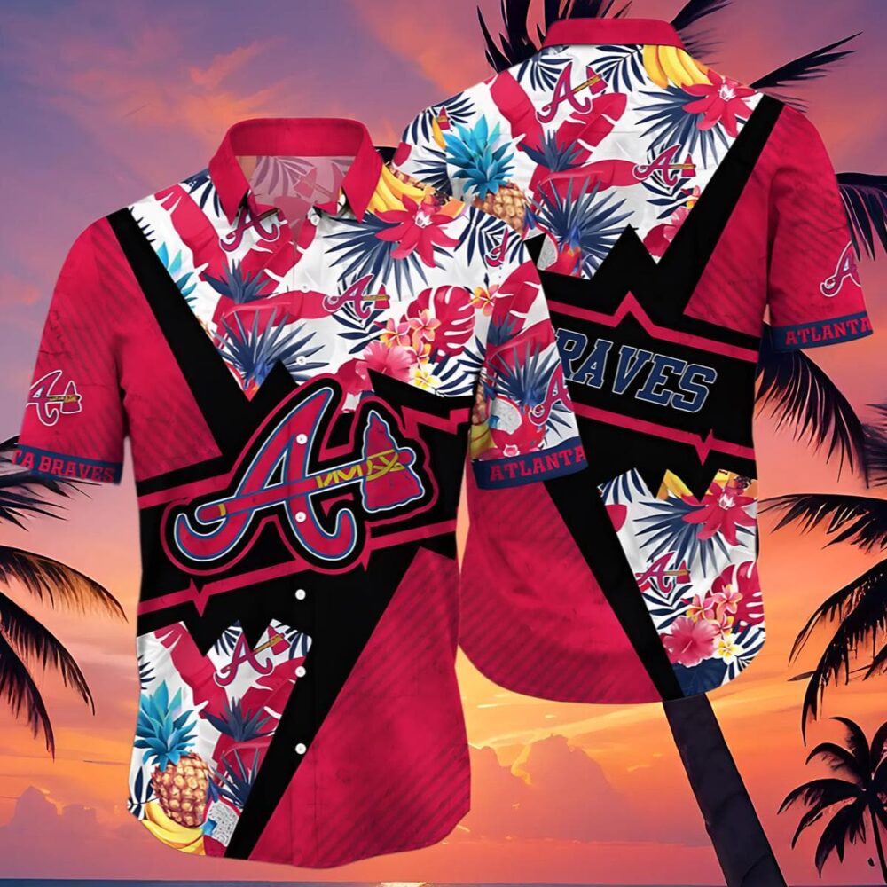 Atlanta Braves Pineapple Rush Hawaiian Shirt MLB Aloha Shirt Gift For Fans 4