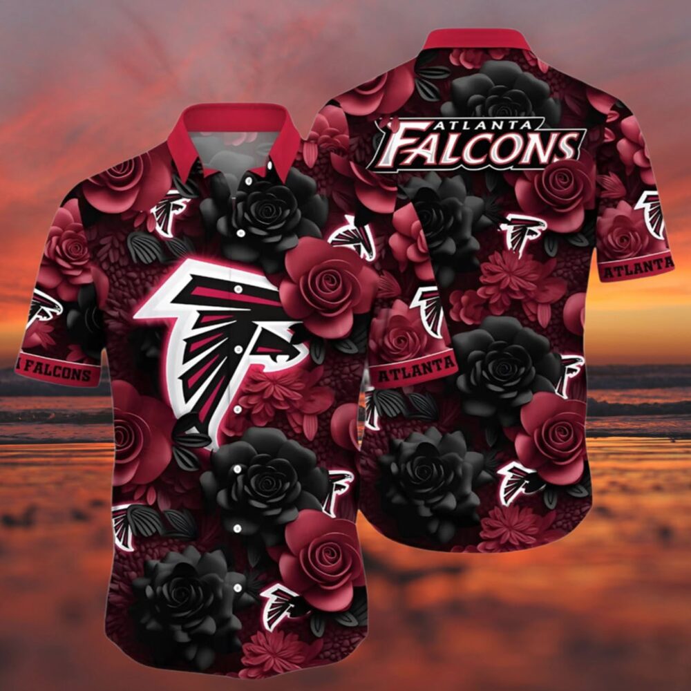 Atlanta Falcons Hawaiian Shirt Flower Aloha NFL Gifts For Fans 3