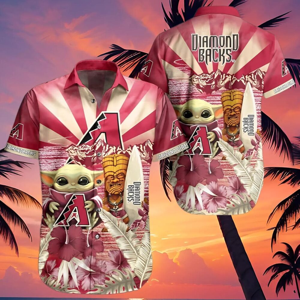 Baby Yoda Arizona Diamondbacks Hawaiian Shirt MLB Aloha Shirt Gift For Fans 4