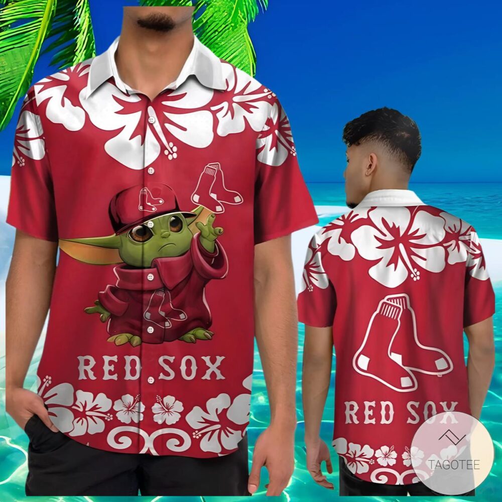 Baby Yoda Boston Red Sox Hawaiian Shirt MLB Aloha Shirt Gift For Fans 2