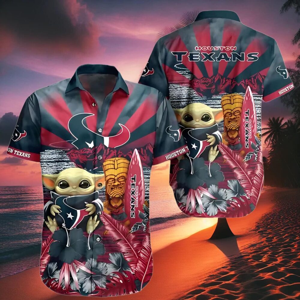 Baby Yoda Houston Texans Hawaiian Shirt NFL Gifts For Fans 2