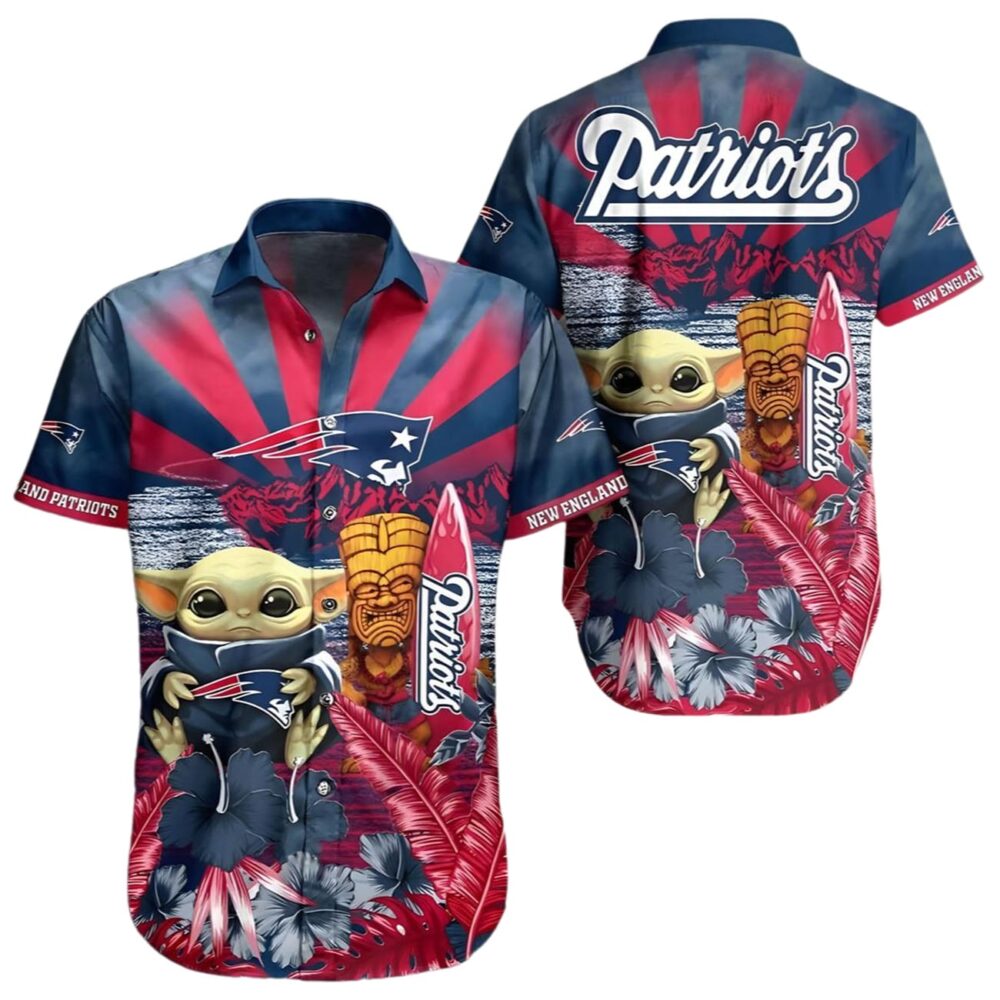 Baby Yoda New England Patriots Hawaiian Shirt NFL Gifts For Fans 1