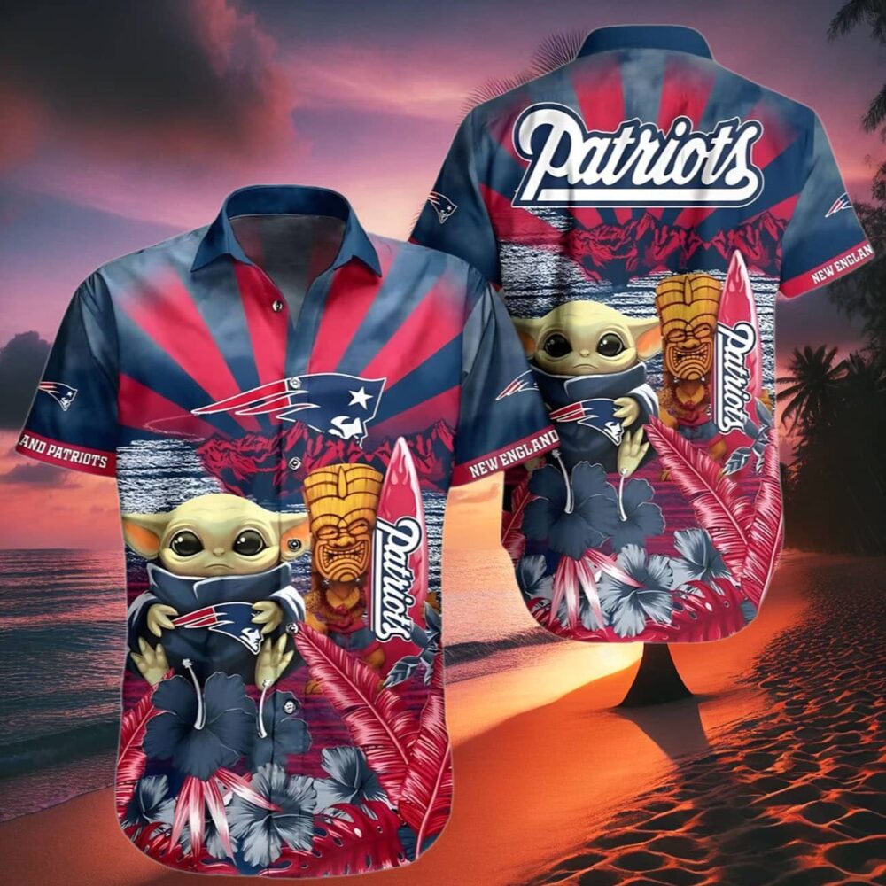 Baby Yoda New England Patriots Hawaiian Shirt NFL Gifts For Fans 2