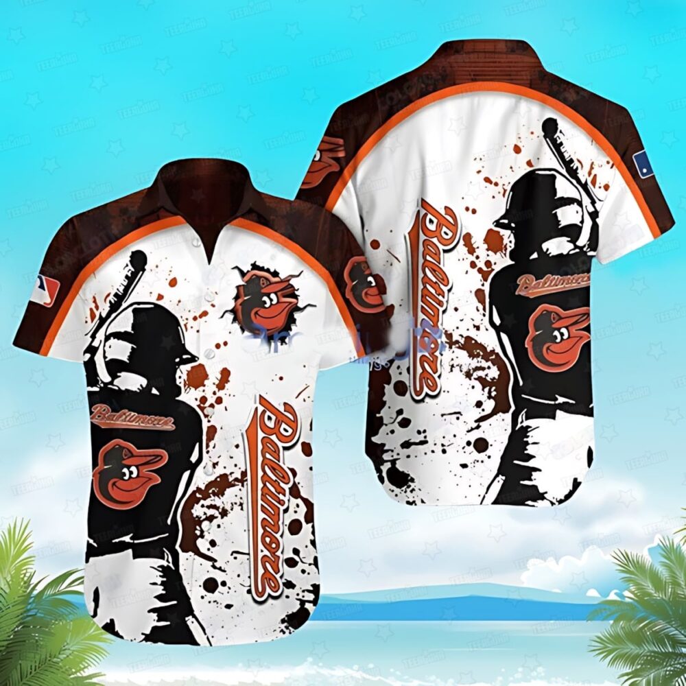 Baltimore Orioles Batting Legend Hawaiian Shirt MLB Aloha Shirt Gift For Fans 1