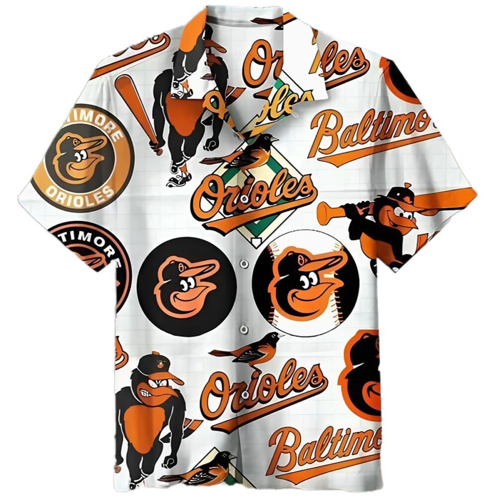 Baltimore Orioles Hawaiian Shirt Logo MLB Aloha Shirt Gift For Fans 1