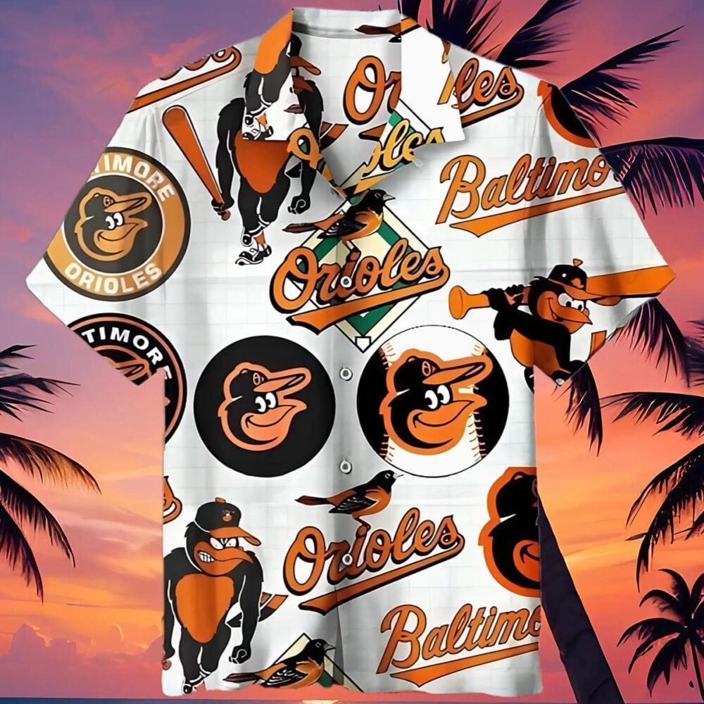 Baltimore Orioles Hawaiian Shirt Logo MLB Aloha Shirt Gift For Fans 4