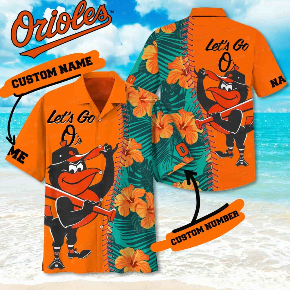 Baltimore Orioles Tropical Swing Custom Hawaiian Shirt MLB Aloha Shirt Gift For Fans 1