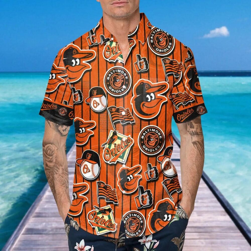 Baltimore Orioles Vintage Charm Hawaiian Shirt MLB Aloha Shirt Gift For Fans 4