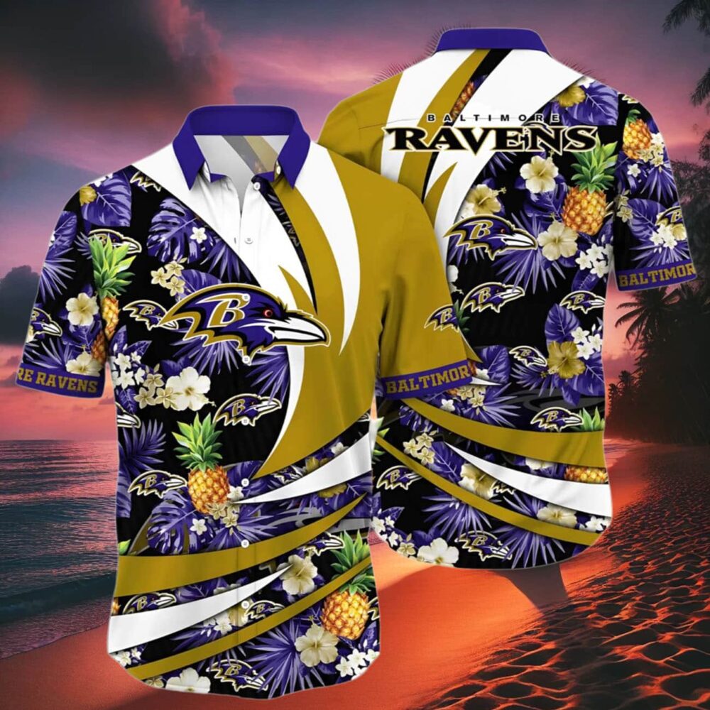 Baltimore Ravens Hawaiian Shirt With Pineapple NFL Gifts For Fans 2