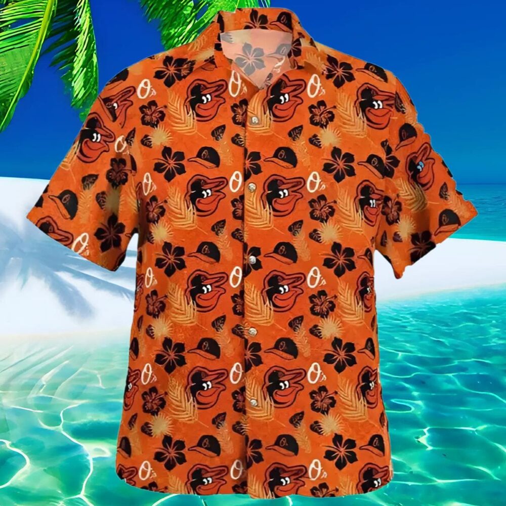 Birdland And Flower Baltimore Orioles Hawaiian Shirt MLB Aloha Shirt Gift For Fans 2