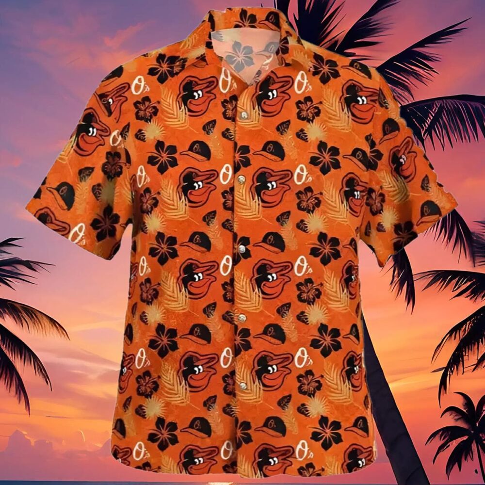 Birdland And Flower Baltimore Orioles Hawaiian Shirt MLB Aloha Shirt Gift For Fans 4