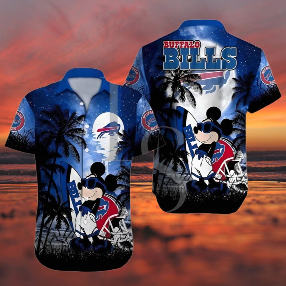 Buffalo Bills Hawaiian Shirt Disney Mickey Mouse Palm Tree NFL Gifts For Fans 3