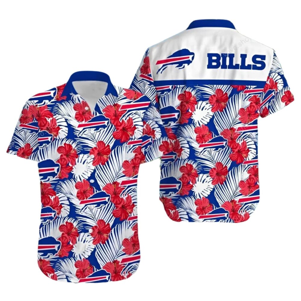 Buffalo Bills Hawaiian Shirts Tropical Hibiscus NFL Gifts For Fans 1