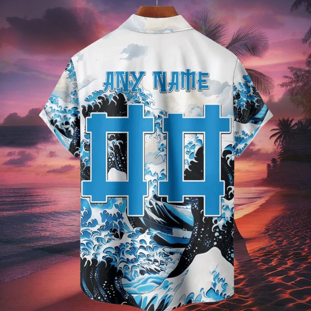 Carolina Panthers Great Wave Hawaiian Shirt Personalized Name And Number NFL Gift For Fans 2