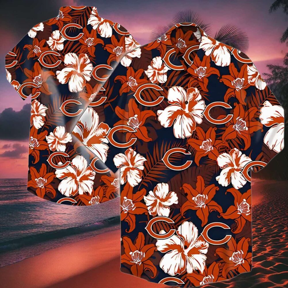 Chicago Bears Flower Hawaiian Shirt Summer NFL Gifts For Fans 2