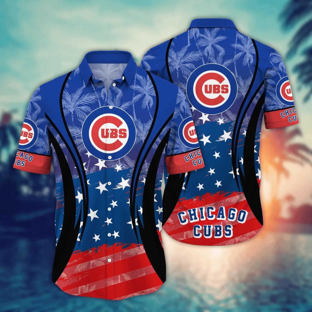 Chicago Cubs Allstar Patriot Hawaiian Shirt MLB Aloha Shirt Gift For Fans 1