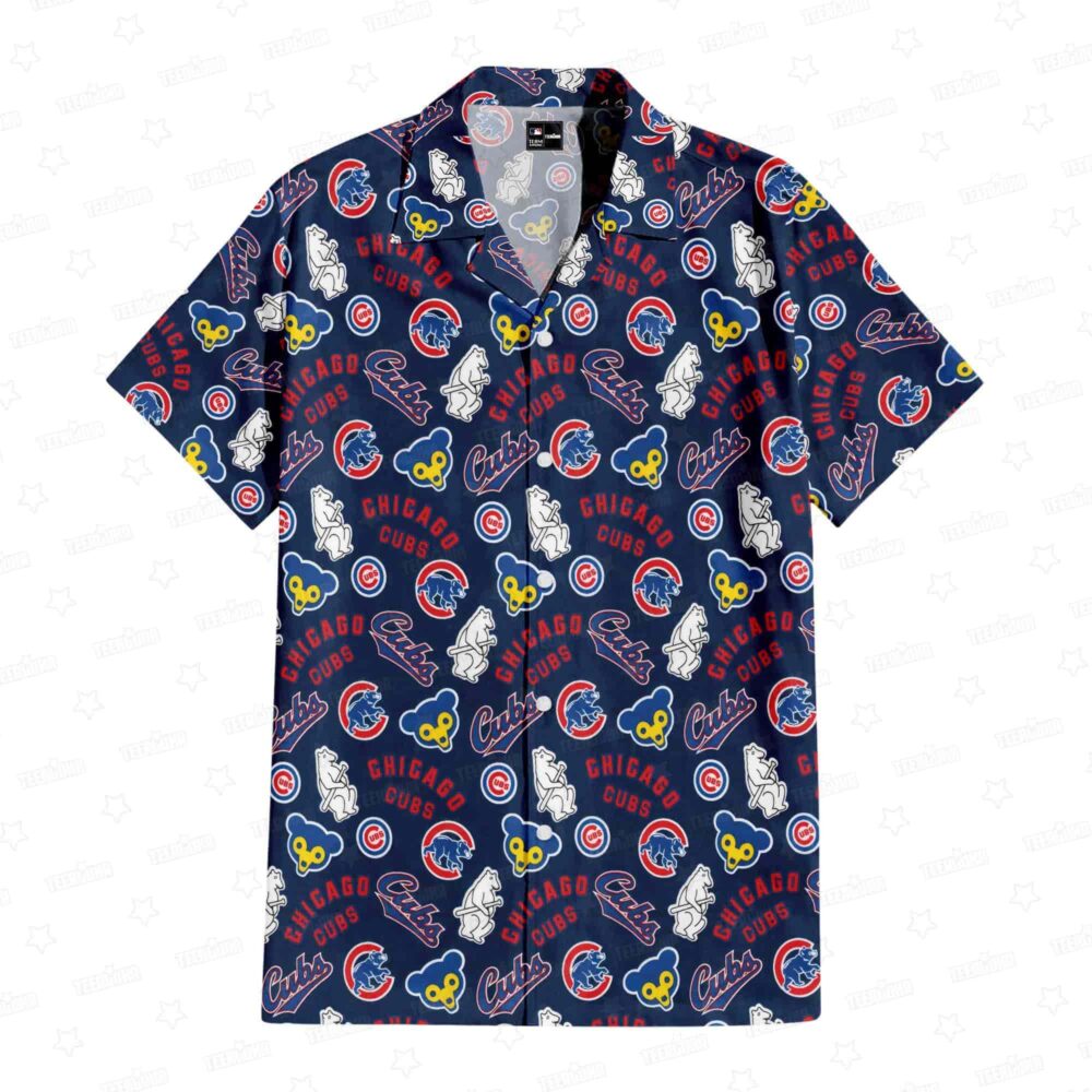 Chicago Cubs Cubbie Blue Paradise Hawaiian Shirt MLB Aloha Shirt Gift For Fans 1