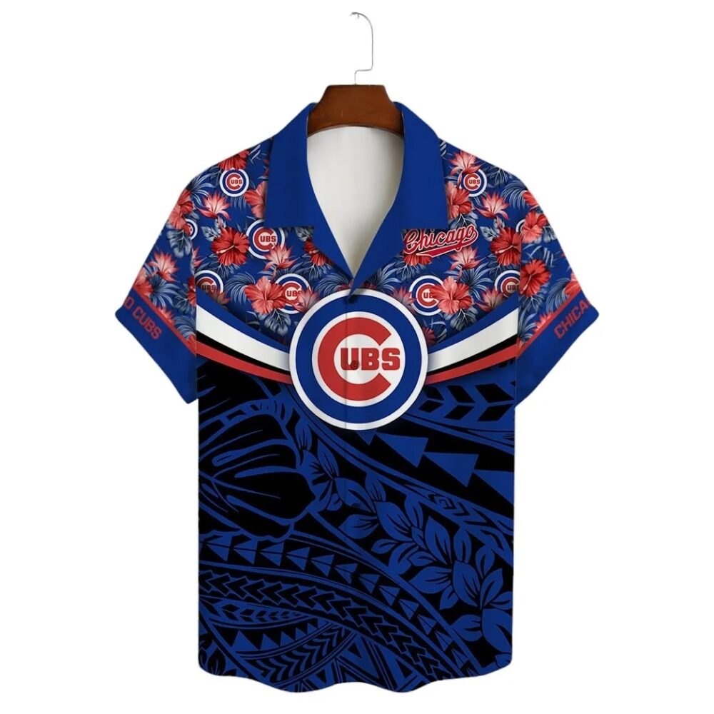 Chicago Cubs Custom Island Pride Floral Hawaiian Shirt MLB Aloha Shirt Gift For Fans 2