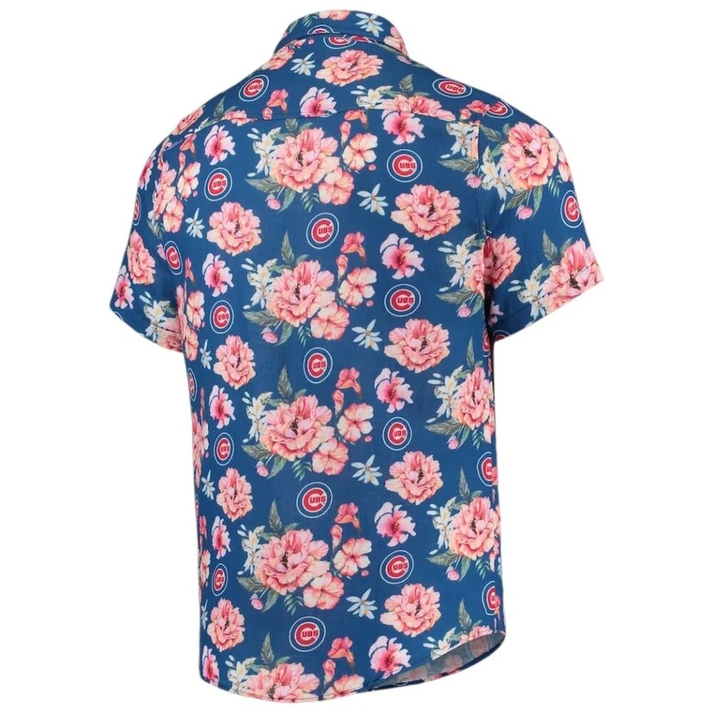 Chicago Cubs Floral Fiesta Hawaiian Shirt MLB Aloha Shirt Gift For Fans 3