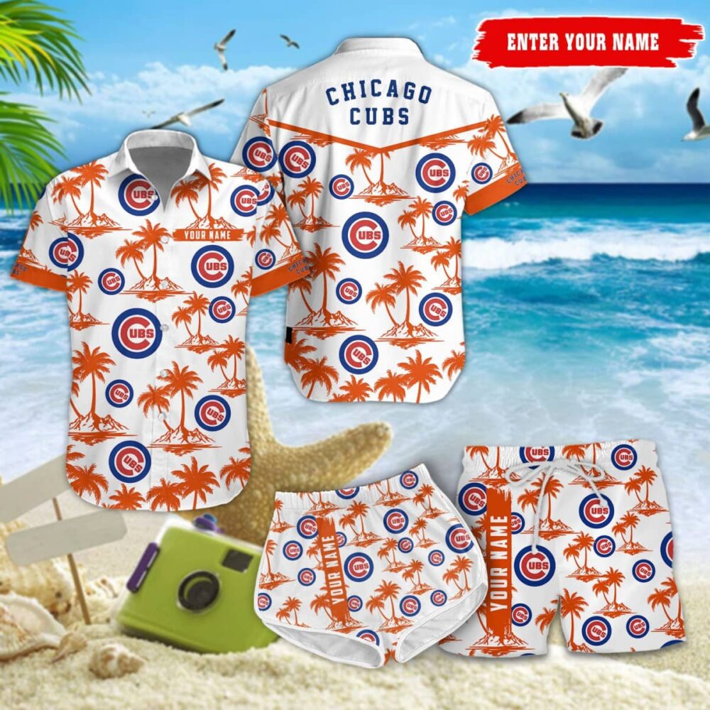 Chicago Cubs Island Breeze Custom Hawaiian Set MLB Aloha Shirt Gift For Fans 1