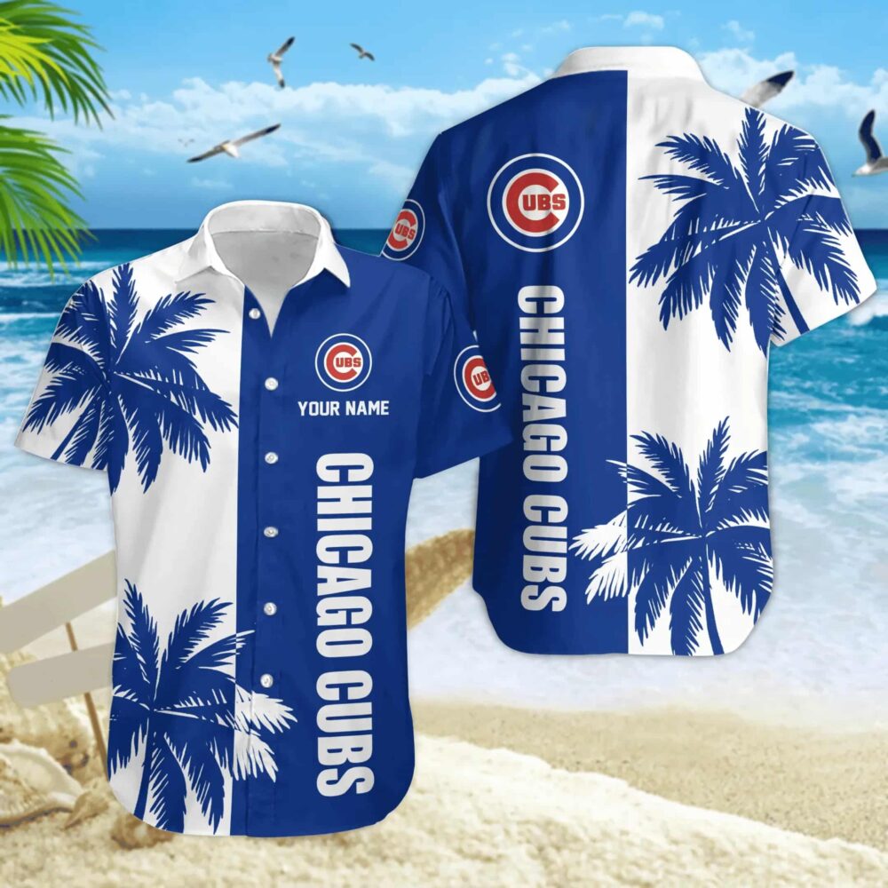 Chicago Cubs Palm Paradise Hawaiian Shirt MLB Aloha Shirt Gift For Fans 1