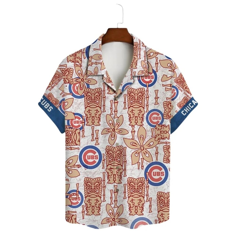 Chicago Cubs Retro Tiki Hawaiian Shirt MLB Aloha Shirt Gift For Fans 2