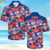 Chicago Cubs Tropical Skyline Hawaiian Shirt MLB Aloha Shirt Gift For Fans 1