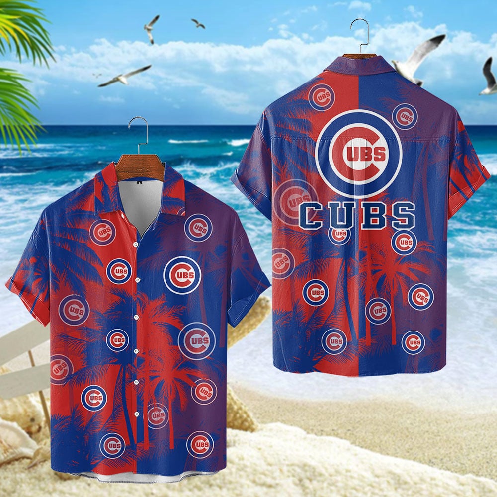 Chicago Cubs Tropical Sunset Hawaiian Shirt MLB Aloha Shirt Gift For Fans 1