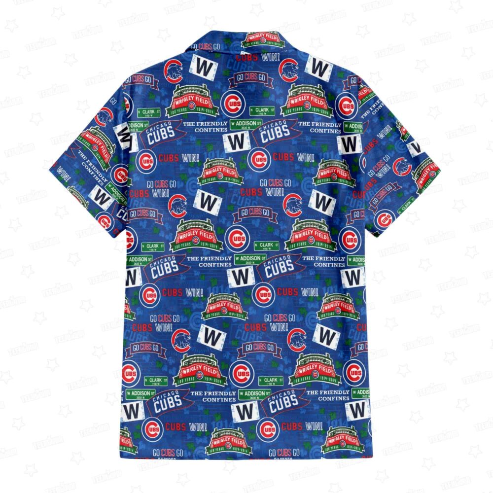 Chicago Cubs Wrigley Field Hawaiian Shirt MLB Aloha Shirt Gift For Fans 3