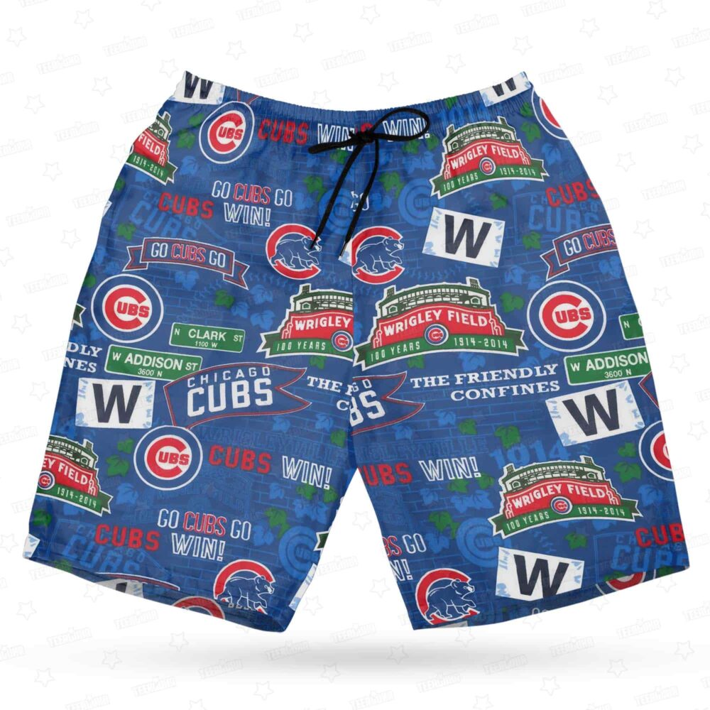 Chicago Cubs Wrigley Field Hawaiian Shirt MLB Aloha Shirt Gift For Fans 4